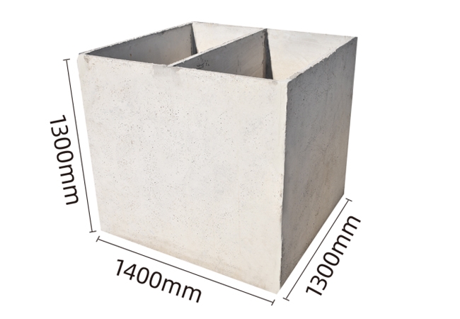 肇庆水泥预制双池交替式化粪池